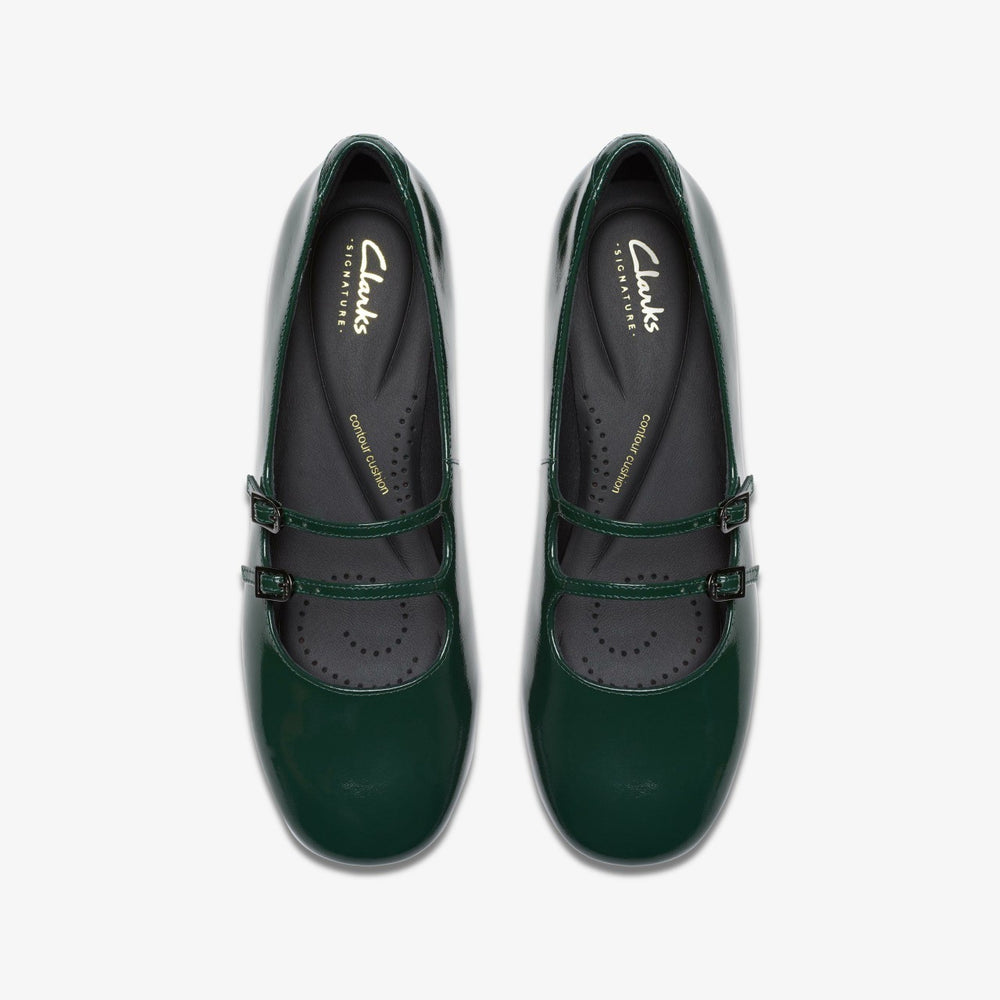 Daiss 30 Shine Dark Green | Clarks for sale - Women