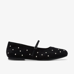 Livia Stud Black Suede | Clarks for sale - Women