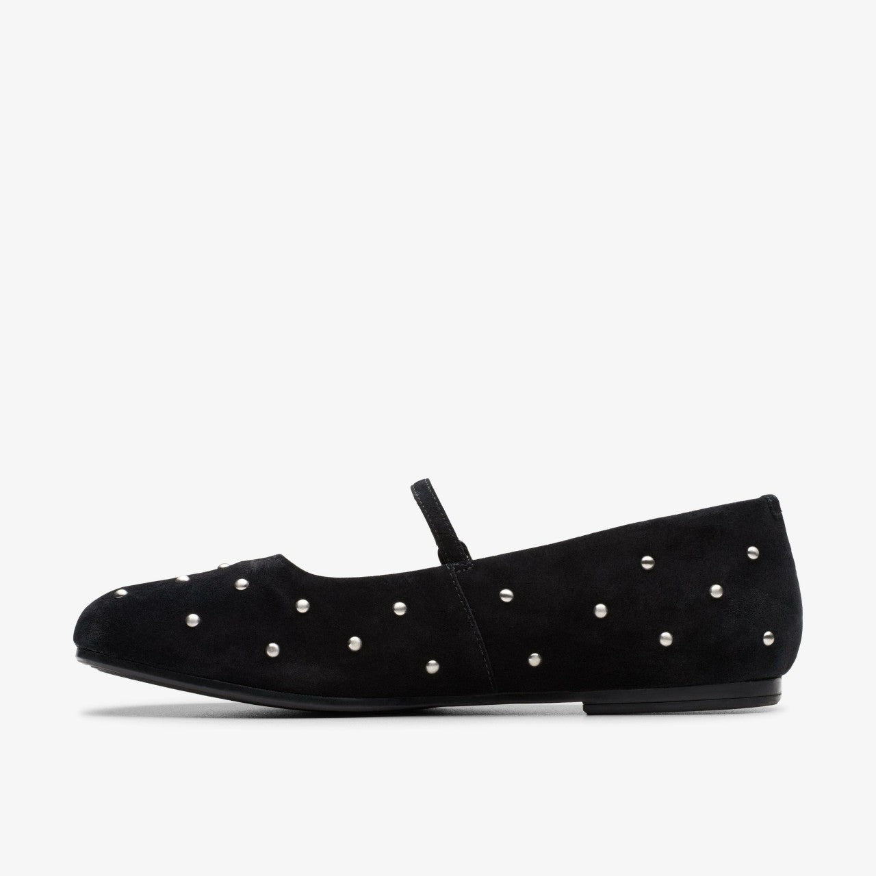 Livia Stud Black Suede | Clarks for sale - Women