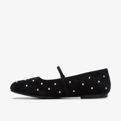 Livia Stud Black Suede | Clarks for sale - Women