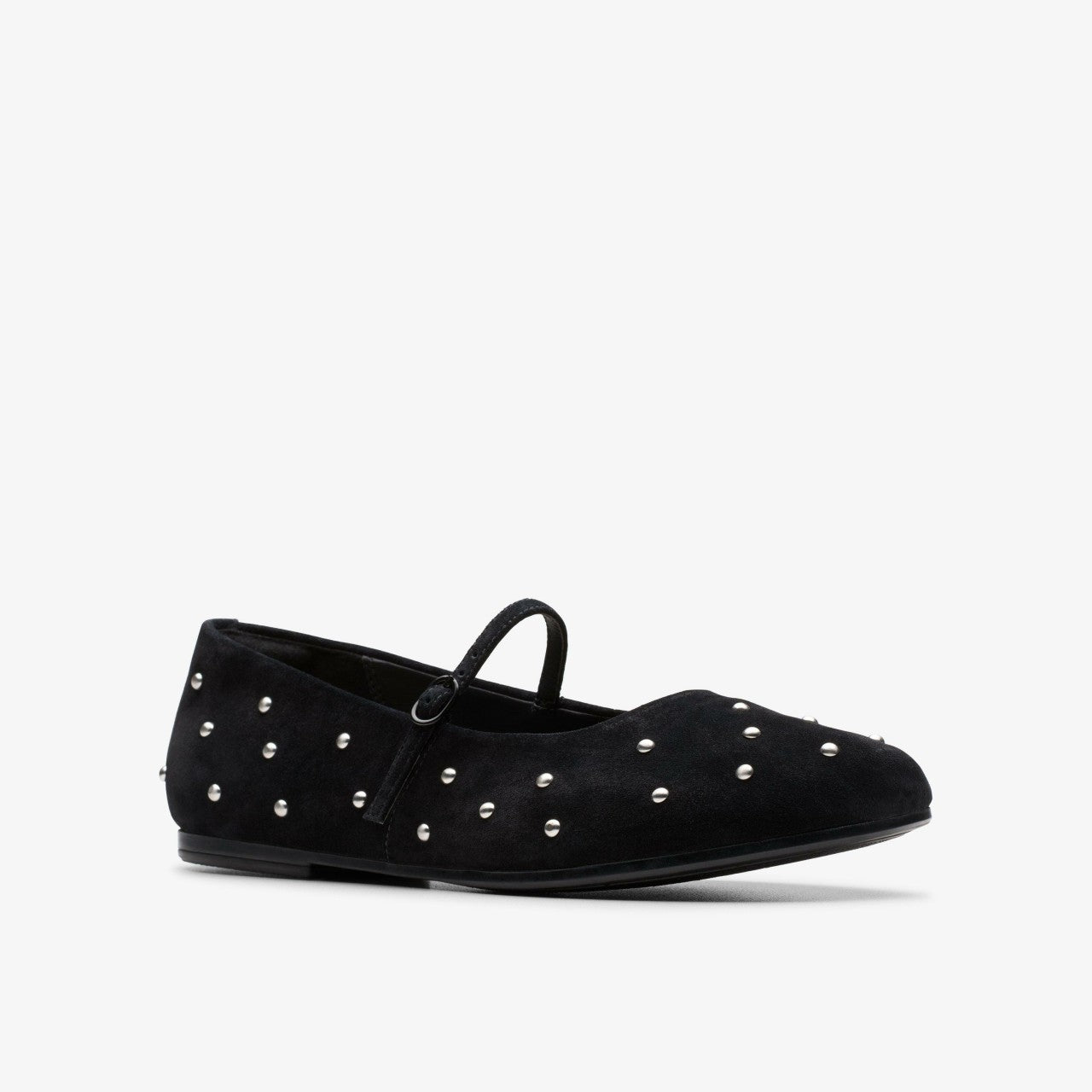 Livia Stud Black Suede | Clarks for sale - Women