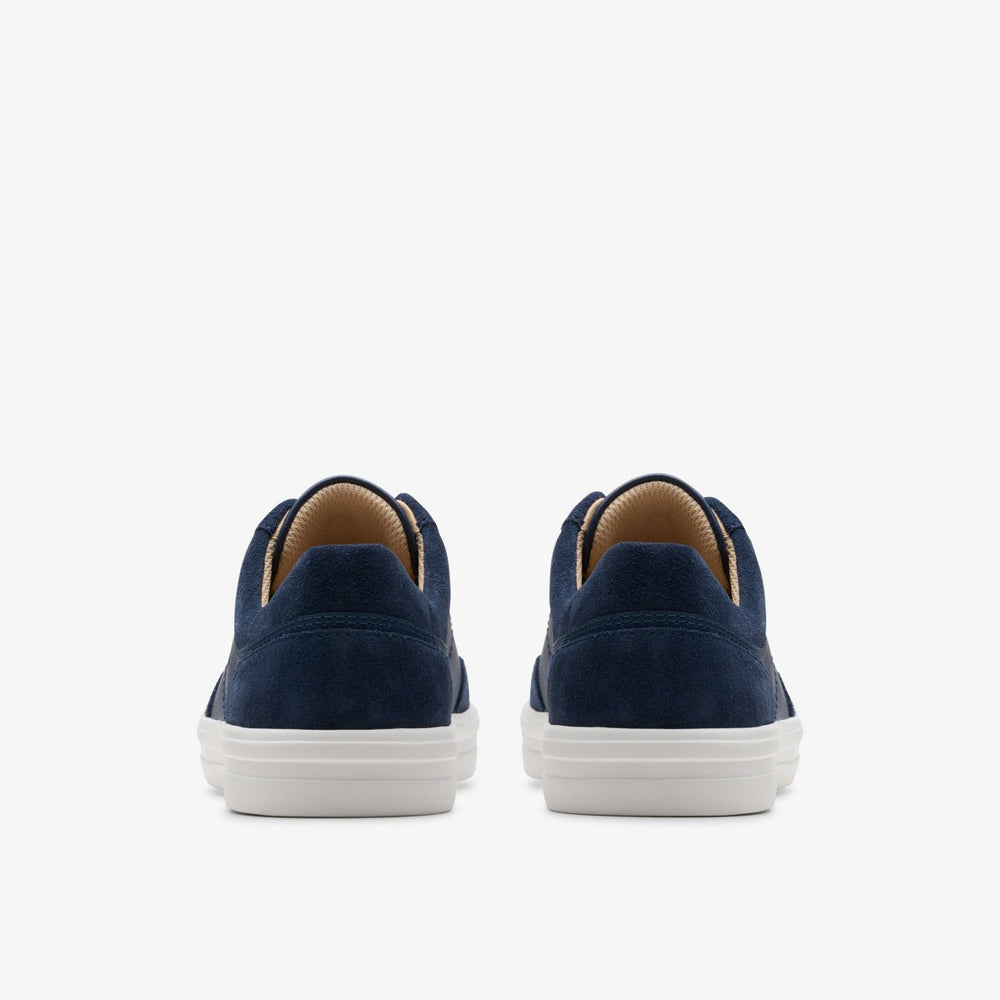 Makea Court Navy Leather | Clarks on Sale - Women