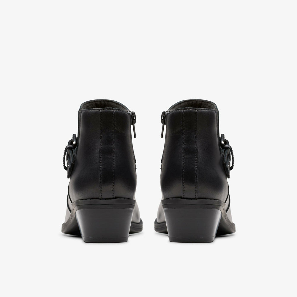 Danyelle Wish Black Leather | Clarks outlet - Women