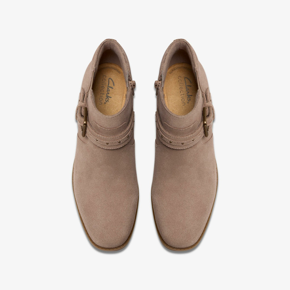 Danyelle Wish Light Taupe Suede | Clarks outlet - Women