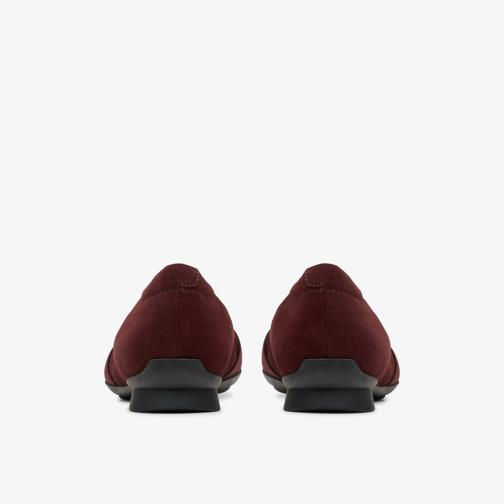 Jazmynn Gem Merlot Suede | Clarks outlet - Women