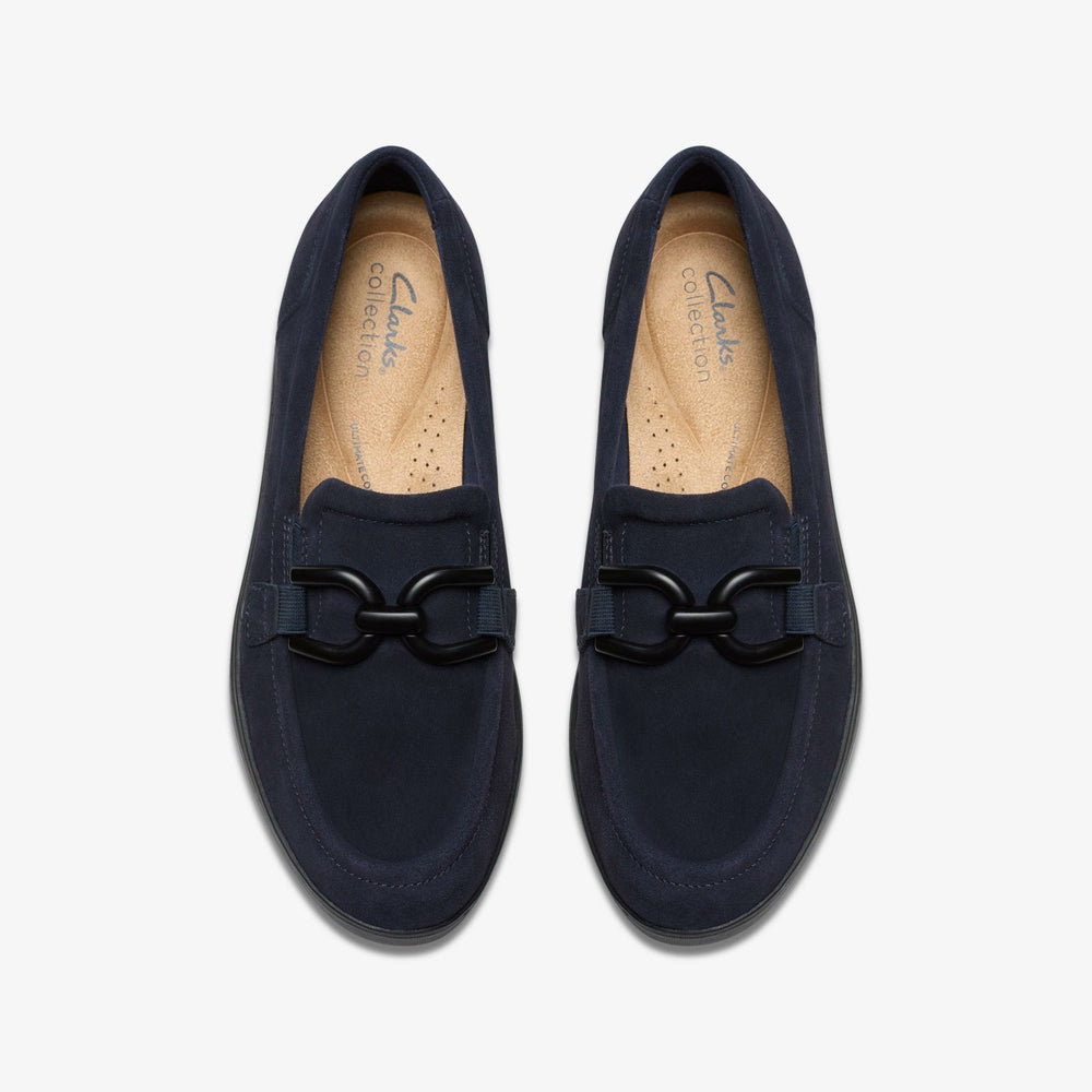 Zylah Top Navy Suede | Clarks Sale - Women
