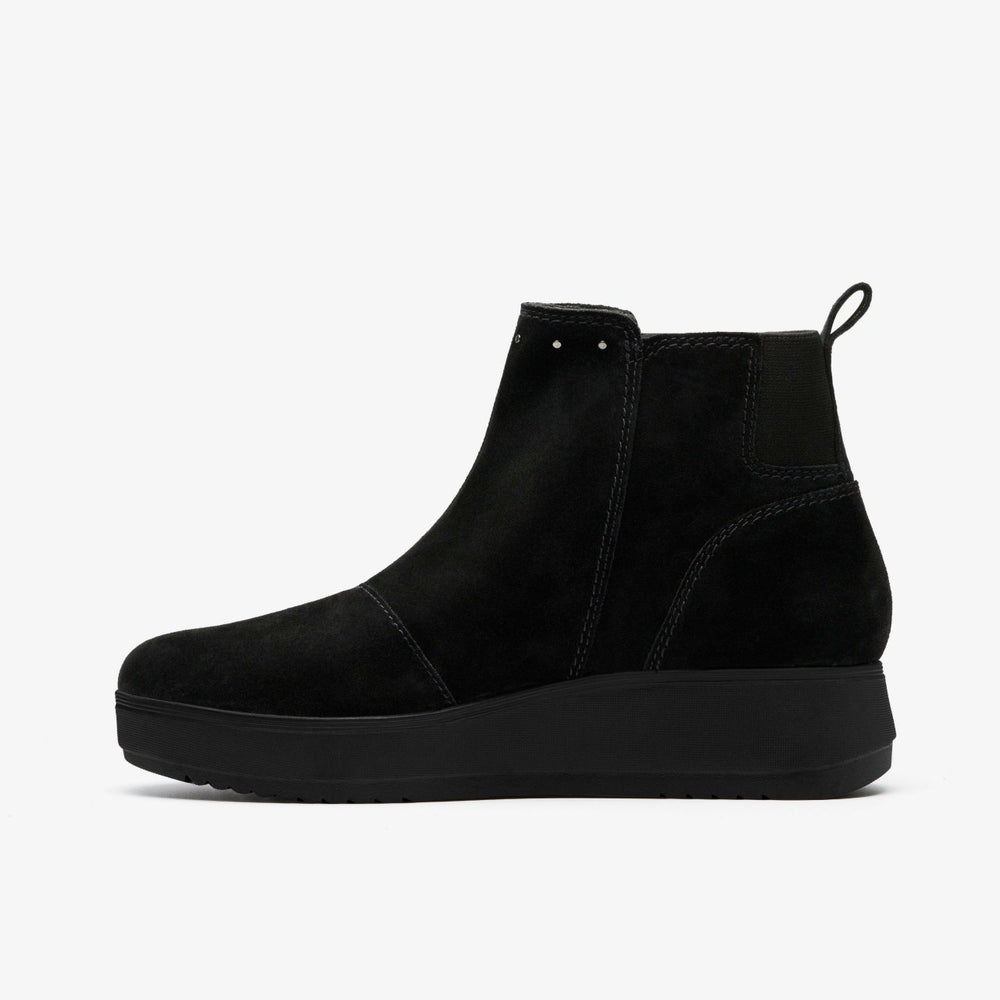 Zylah Willow Black Suede | Clarks on Sale - Women
