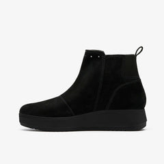 Zylah Willow Black Suede | Clarks on Sale - Women