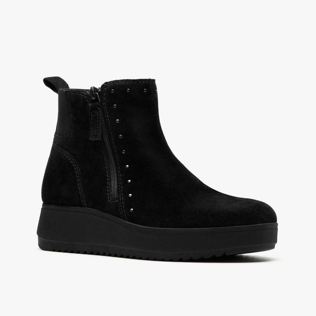 Zylah Willow Black Suede | Clarks on Sale - Women