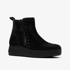 Zylah Willow Black Suede | Clarks on Sale - Women