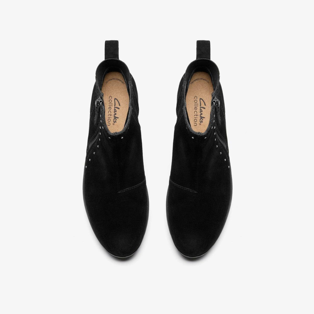 Zylah Willow Black Suede | Clarks on Sale - Women