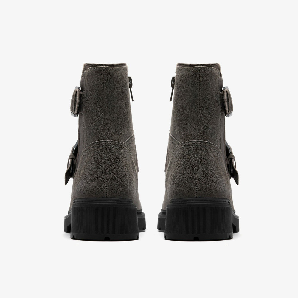 Lauryl Bay Dark Grey Leather | Clarks online - Women