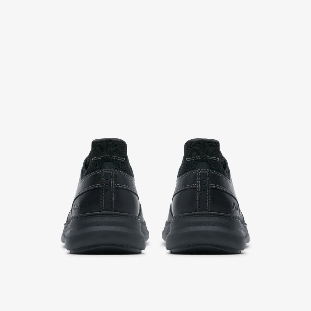 Mullan Easy Black Leather | Clarks for sale - Men