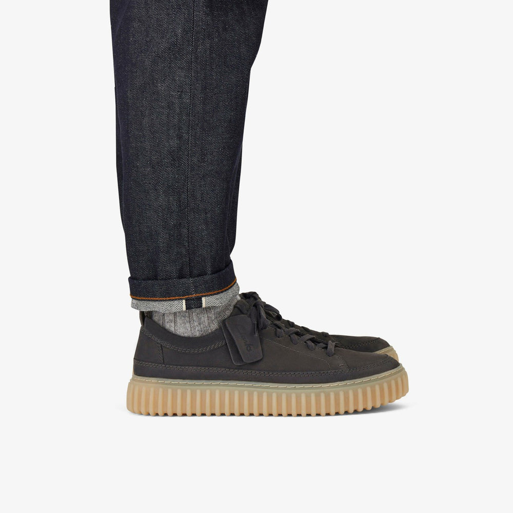 Torhill Lace Dark Grey Nubuck | Clarks outlet - Men