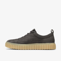Torhill Lace Dark Grey Nubuck | Clarks outlet - Men