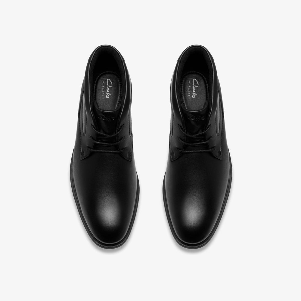 Eldredge Mid Black Leather | Clarks online - Men