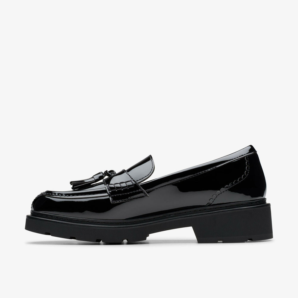 Lauryl Tassel Black Patent | Clarks online - Women