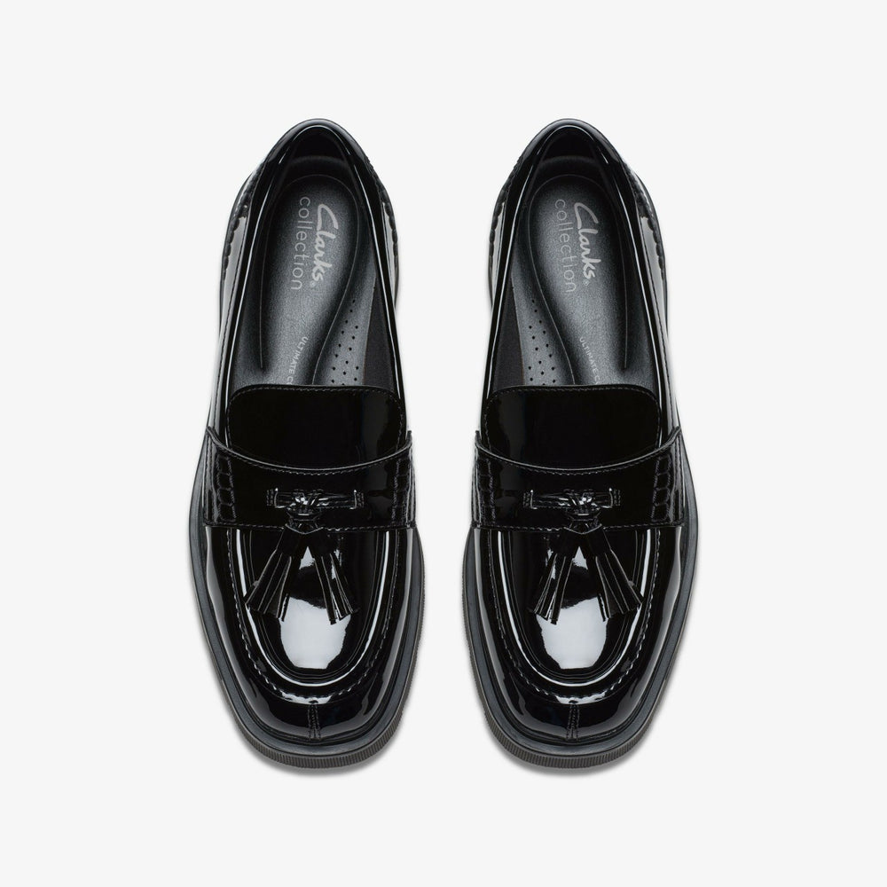 Lauryl Tassel Black Patent | Clarks online - Women