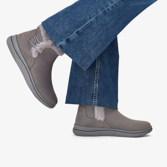 Brinkley Fur Dark Grey Combination | Clarks Sale - Women