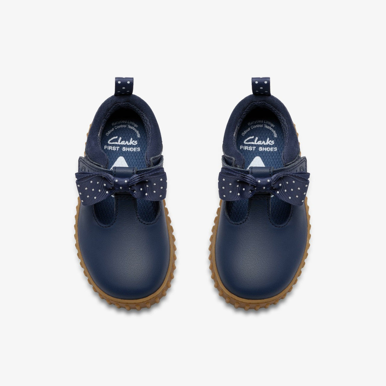 Cove Bow Toddler Navy Leather | Clarks online - Kids