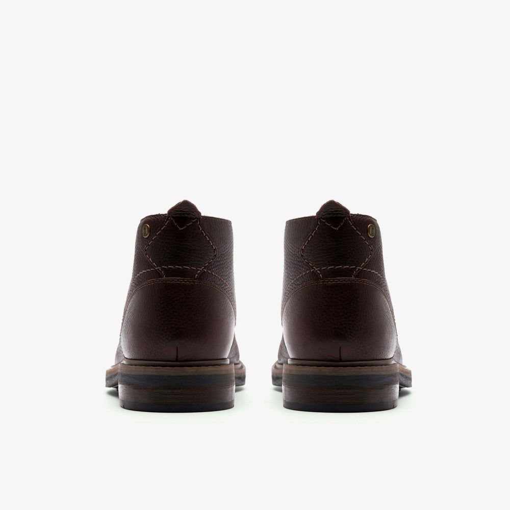 Newford Mid Waterproof Brown Warmlined Leather | Clarks Sale - Men