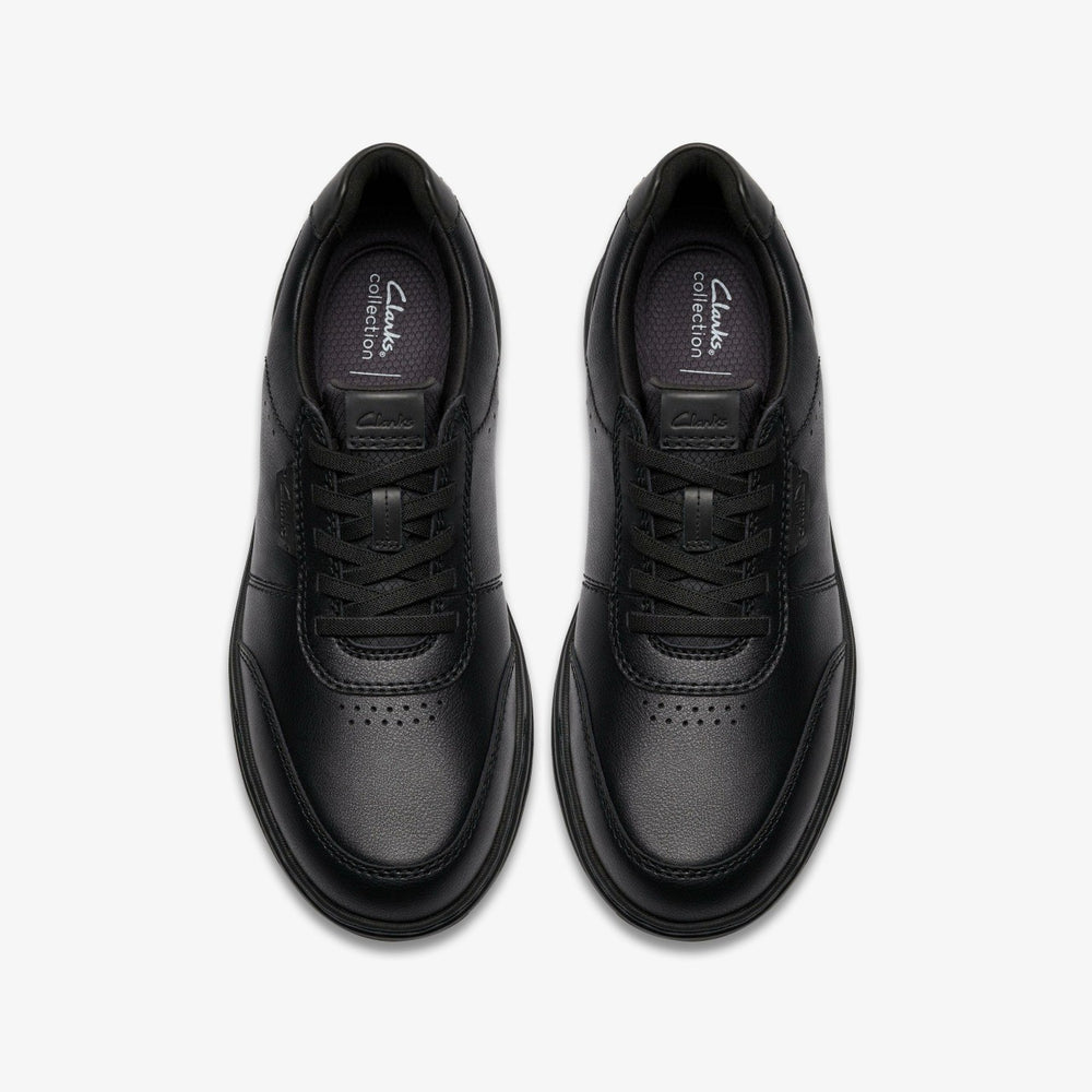 Craftwell Lace Black Leather | Clarks outlet - Men