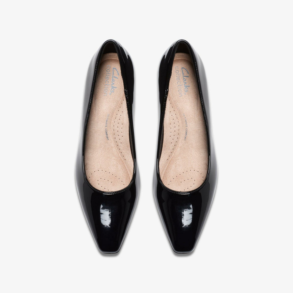Scarlyt Piper Black Patent | Clarks outlet - Women