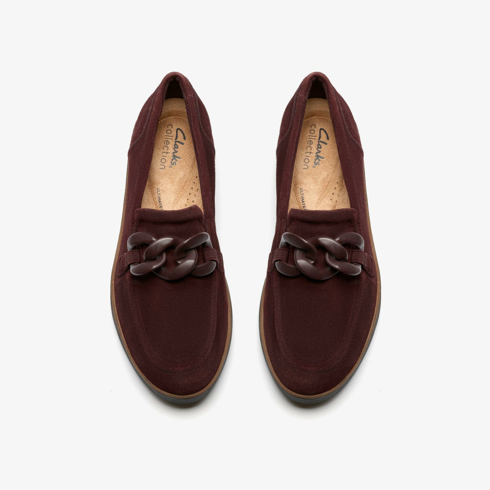 Zylah May Merlot Suede | Clarks discount - Women
