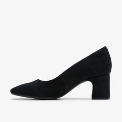 Fernie Court Black Suede | Clarks outlet - Women