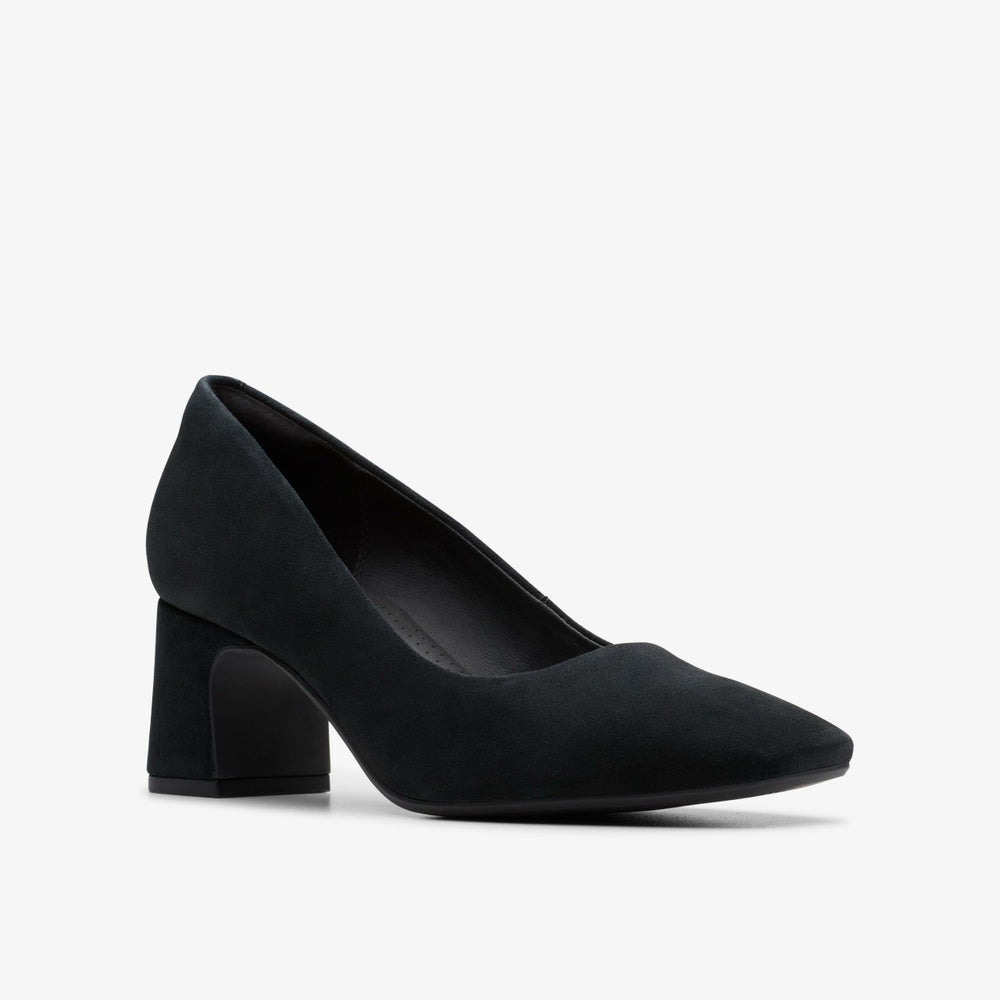 Fernie Court Black Suede | Clarks outlet - Women