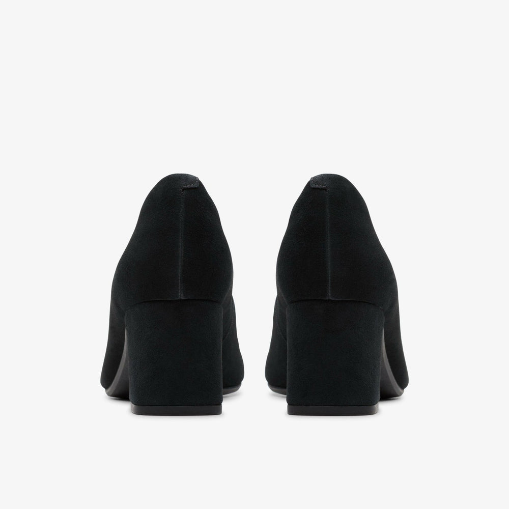 Fernie Court Black Suede | Clarks outlet - Women