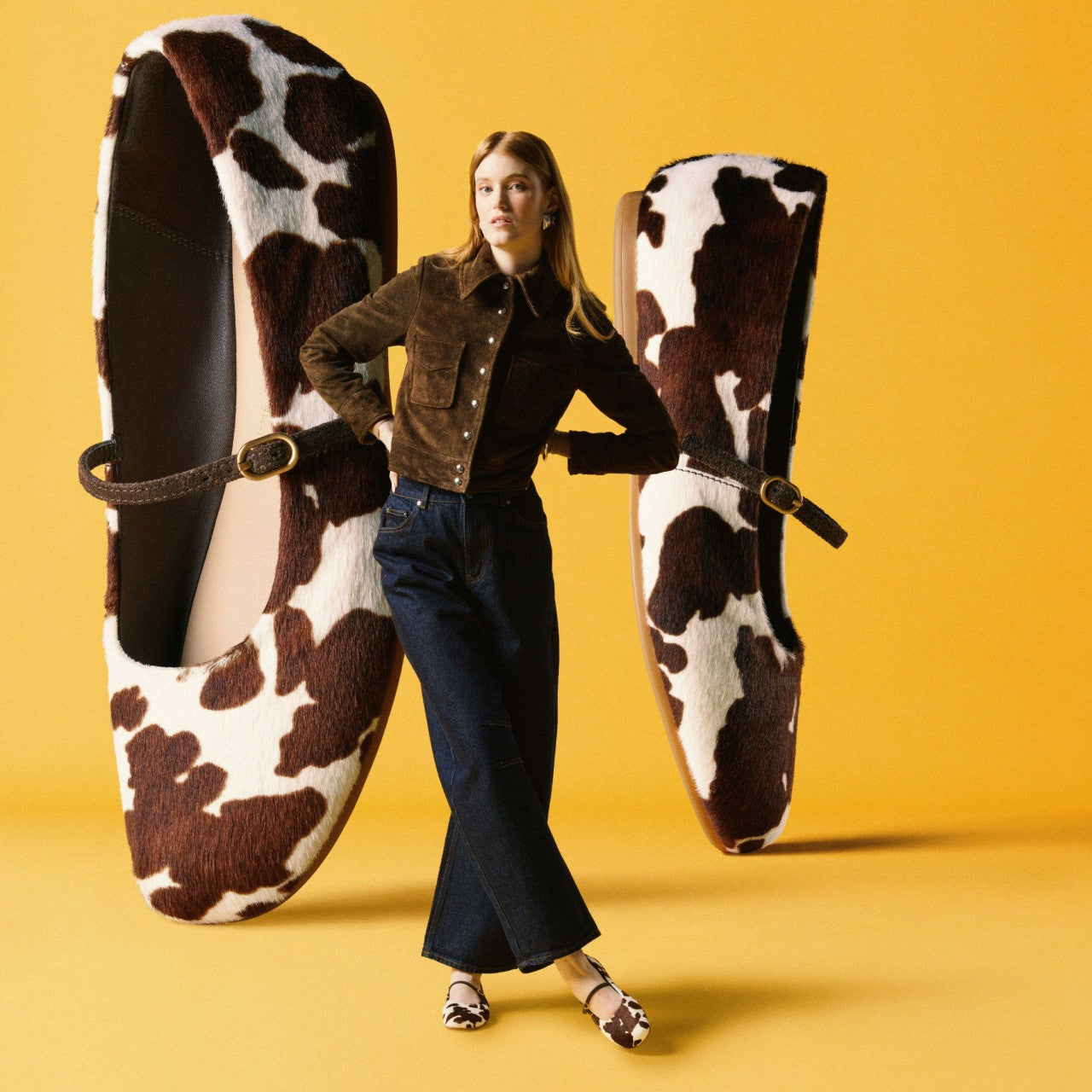 Livia Sky Cow Print | Clarks on Sale - Women