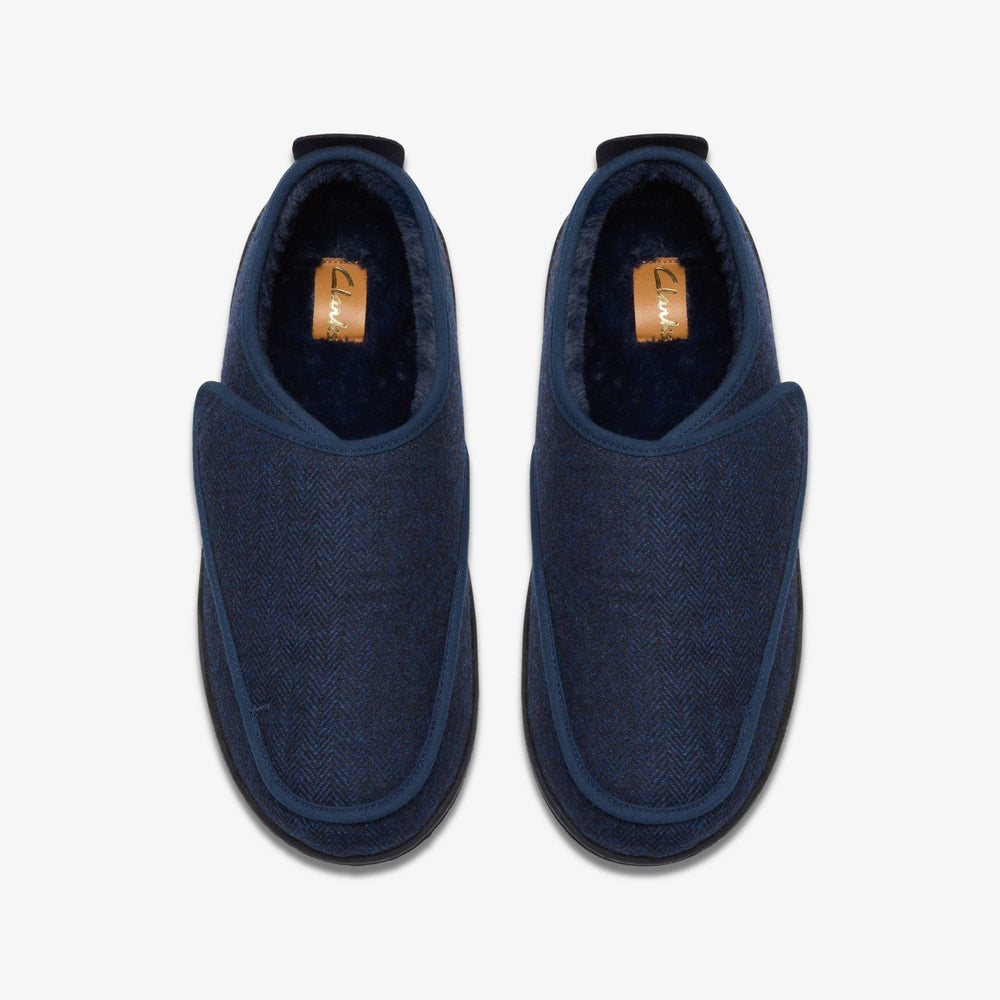 King Riptape Slipper Navy Interest | Clarks online - Men