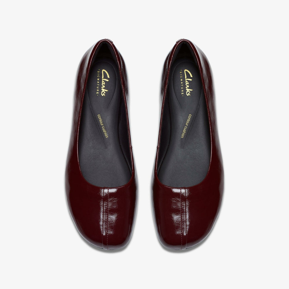 Livia Lily Burgundy Patent | Clarks Sale - Women
