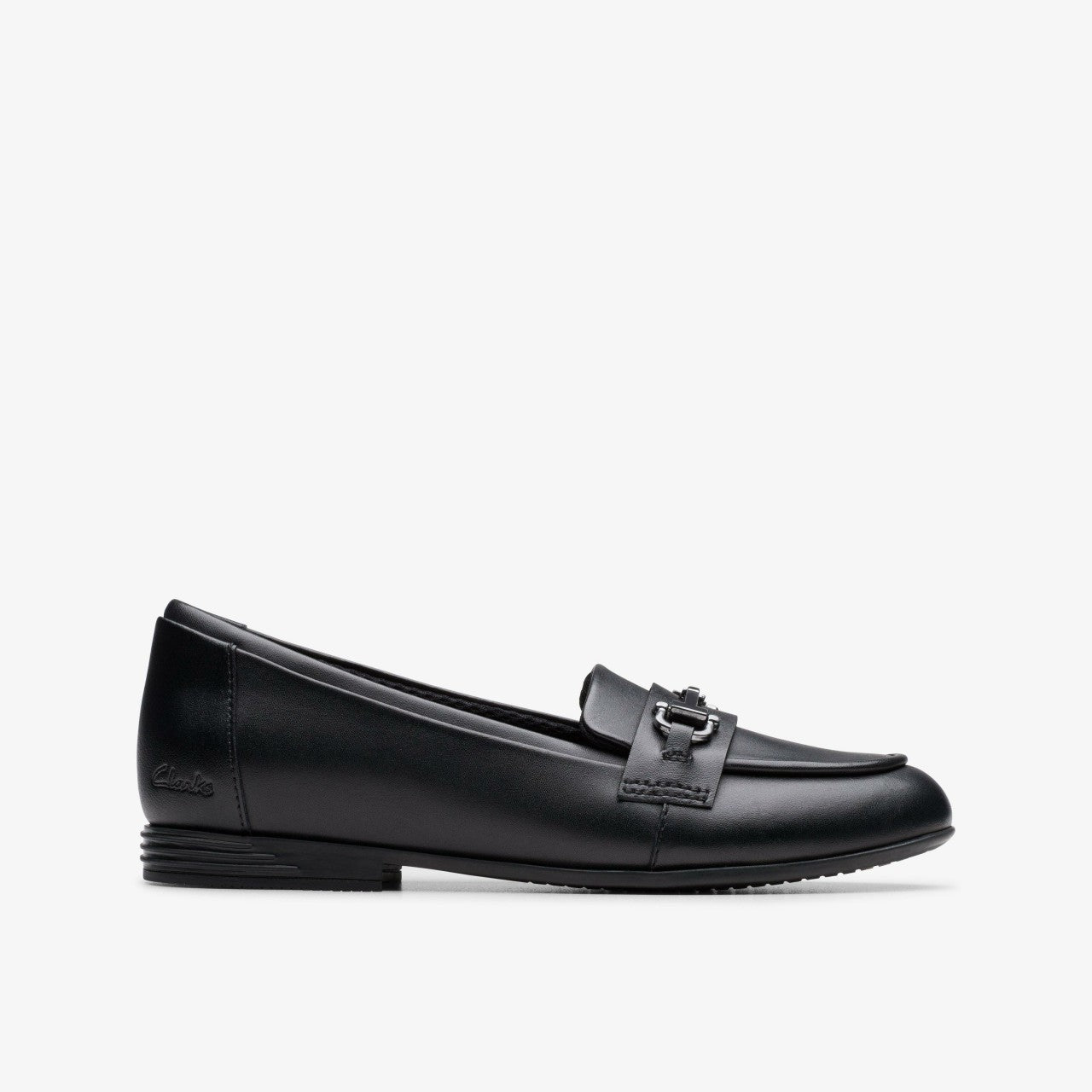 Finja Loafer Older Black Leather | Clarks outlet - Kids