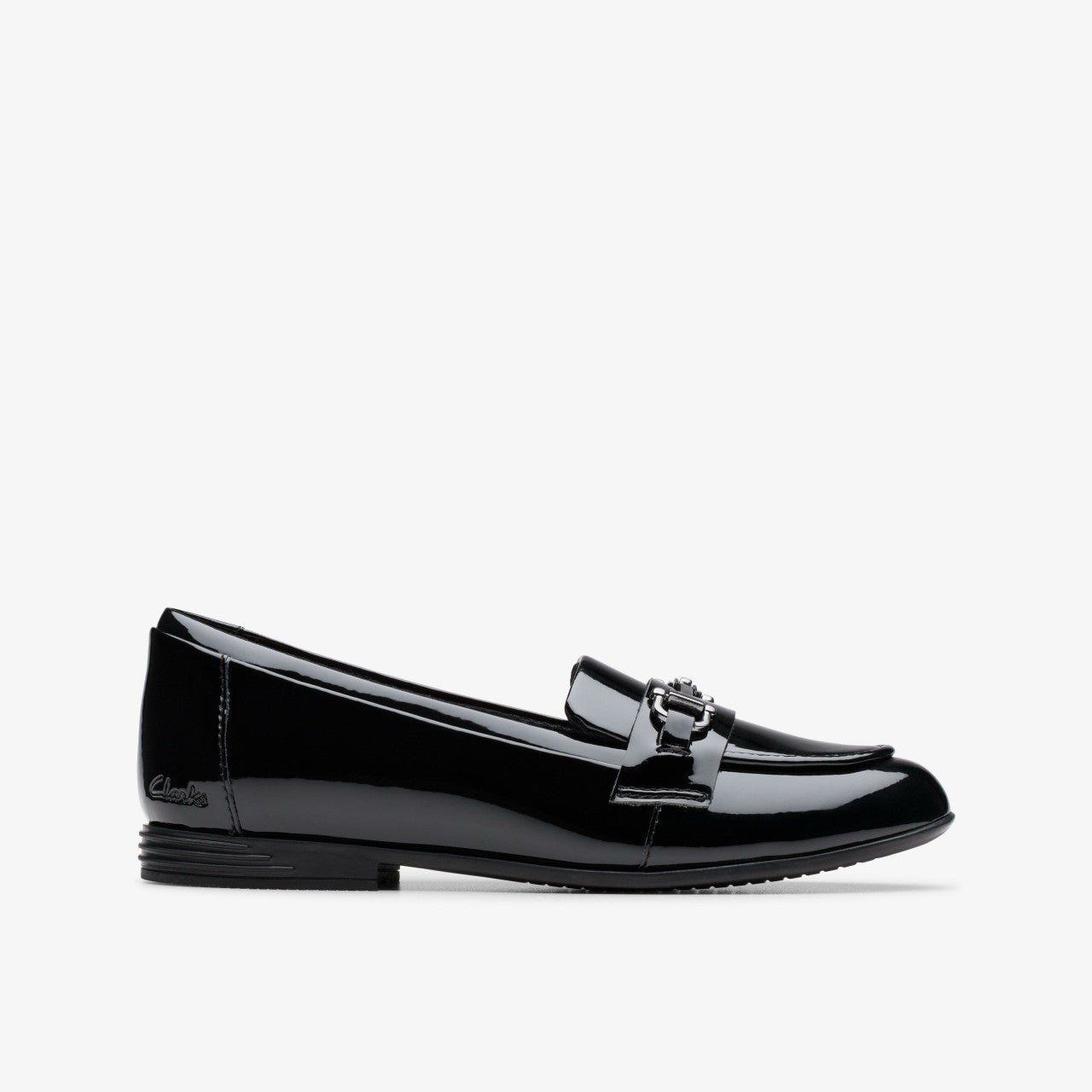 Finja Loafer Older Black Patent | Clarks discount - Kids