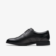 Jonwin Wing Youth Black Leather | Clarks online - Kids