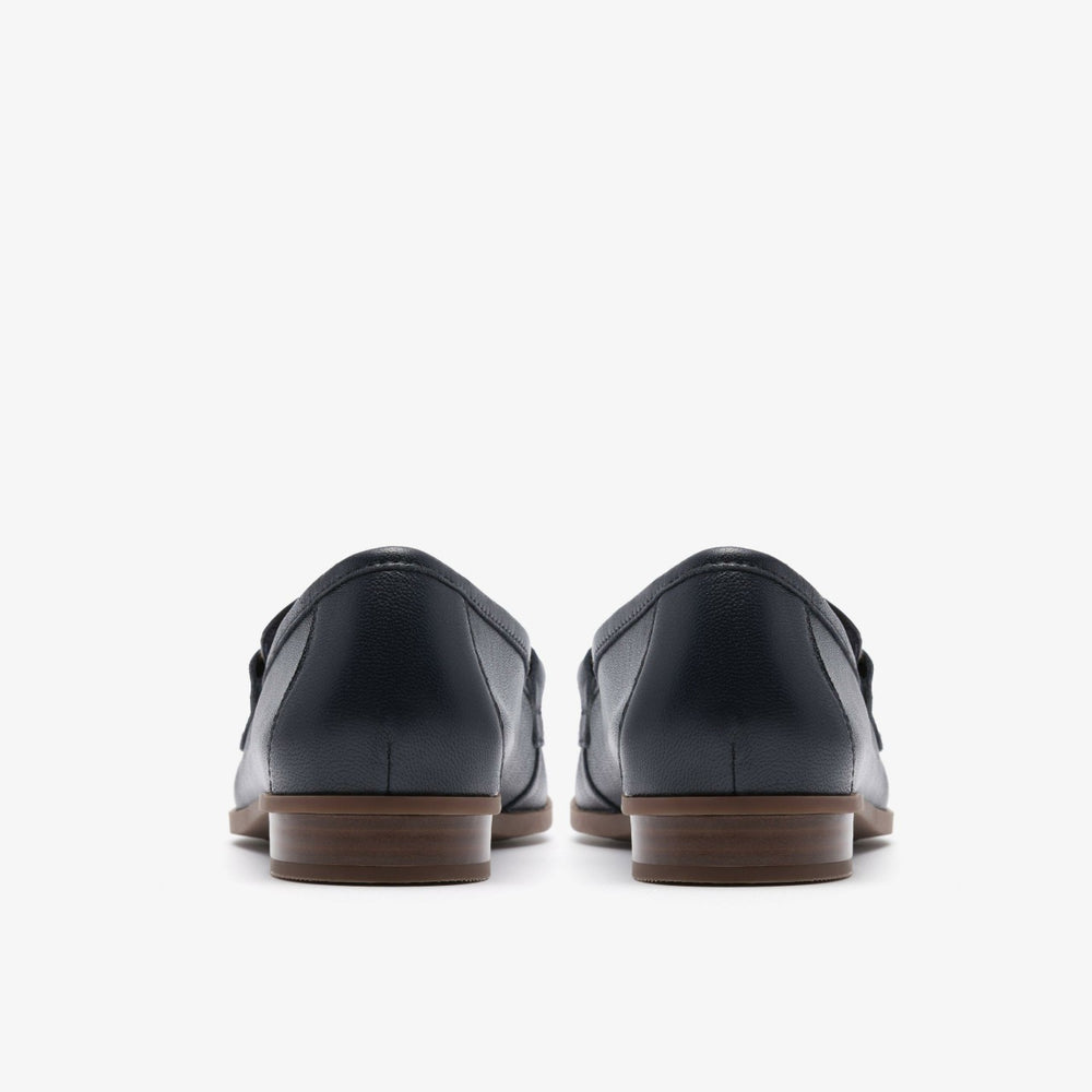 Sarafyna Iris Navy Leather | Clarks online - Women