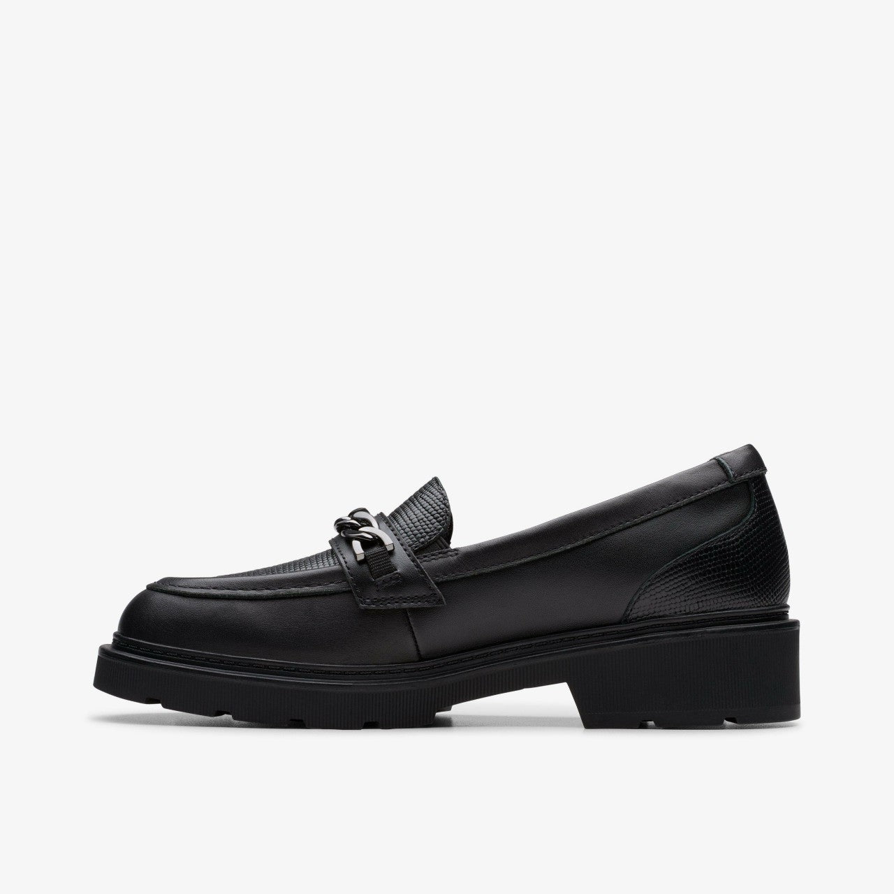 Eris Edge Youth Black Leather | Clarks for sale - Kids