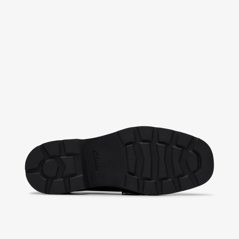 Eris Edge Youth Black Leather | Clarks for sale - Kids