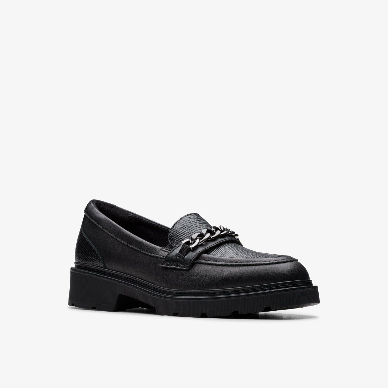 Eris Edge Youth Black Leather | Clarks for sale - Kids
