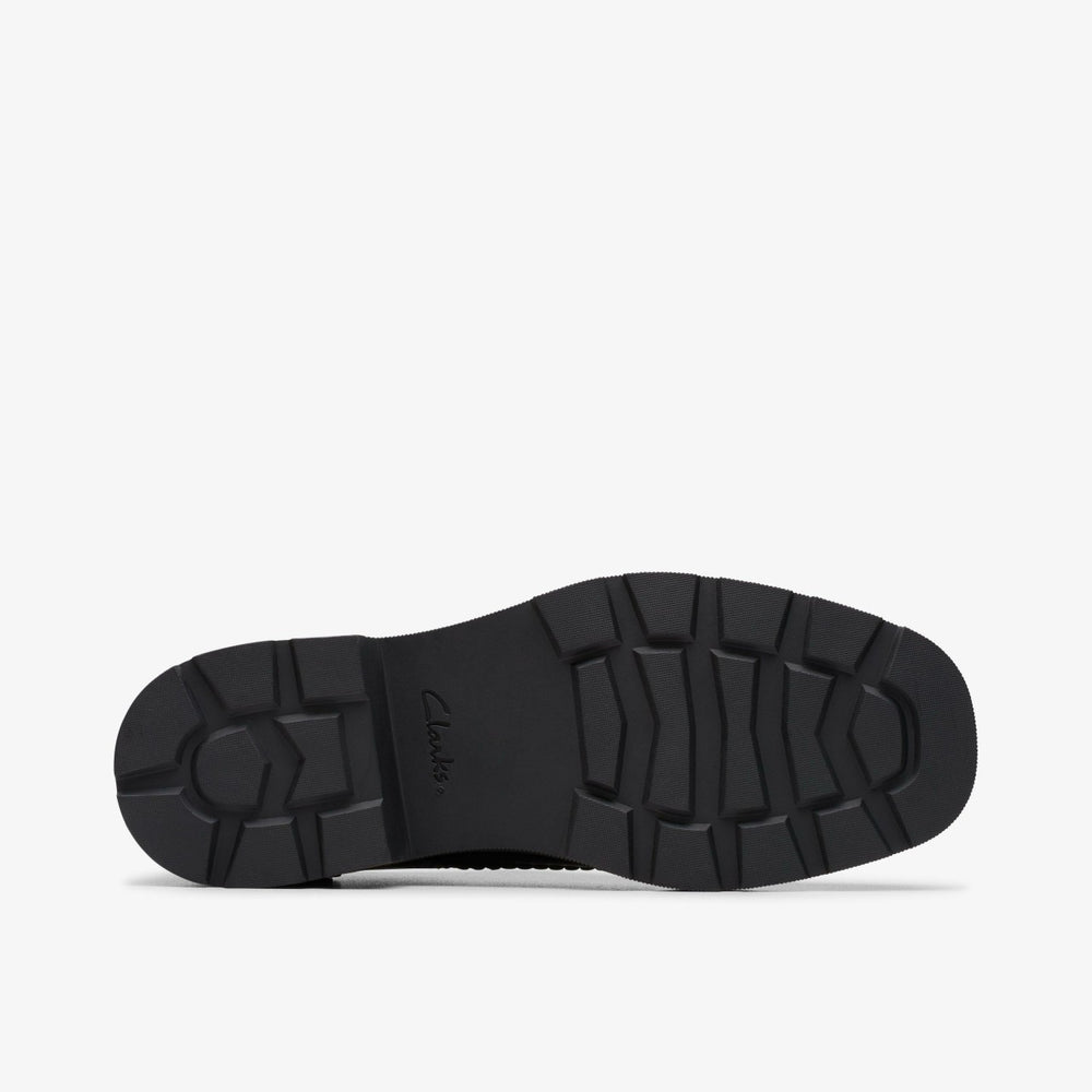 Eris Pure Youth Black Leather | Clarks outlet - Kids