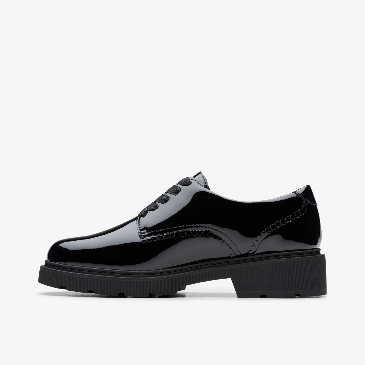 Eris Pure Youth Black Patent | Clarks Sale - Kids