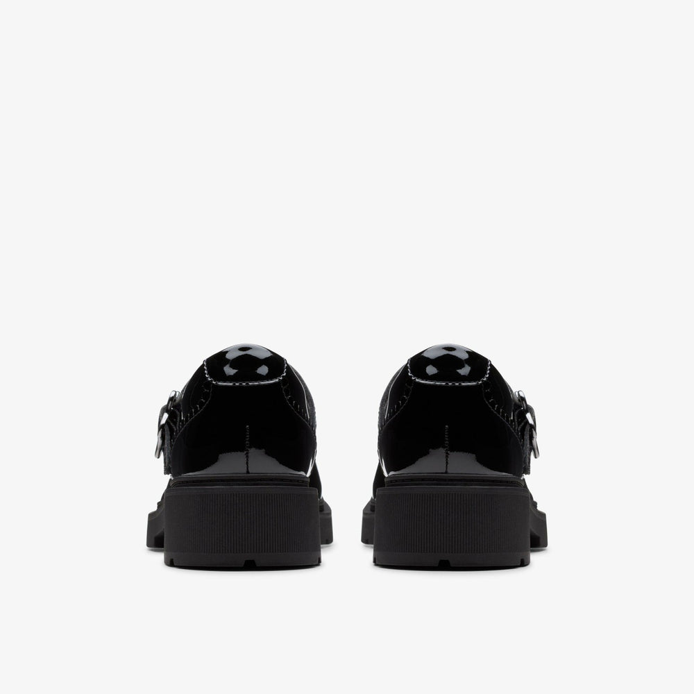 Eris Jane Youth Black Patent | Clarks discount - Kids