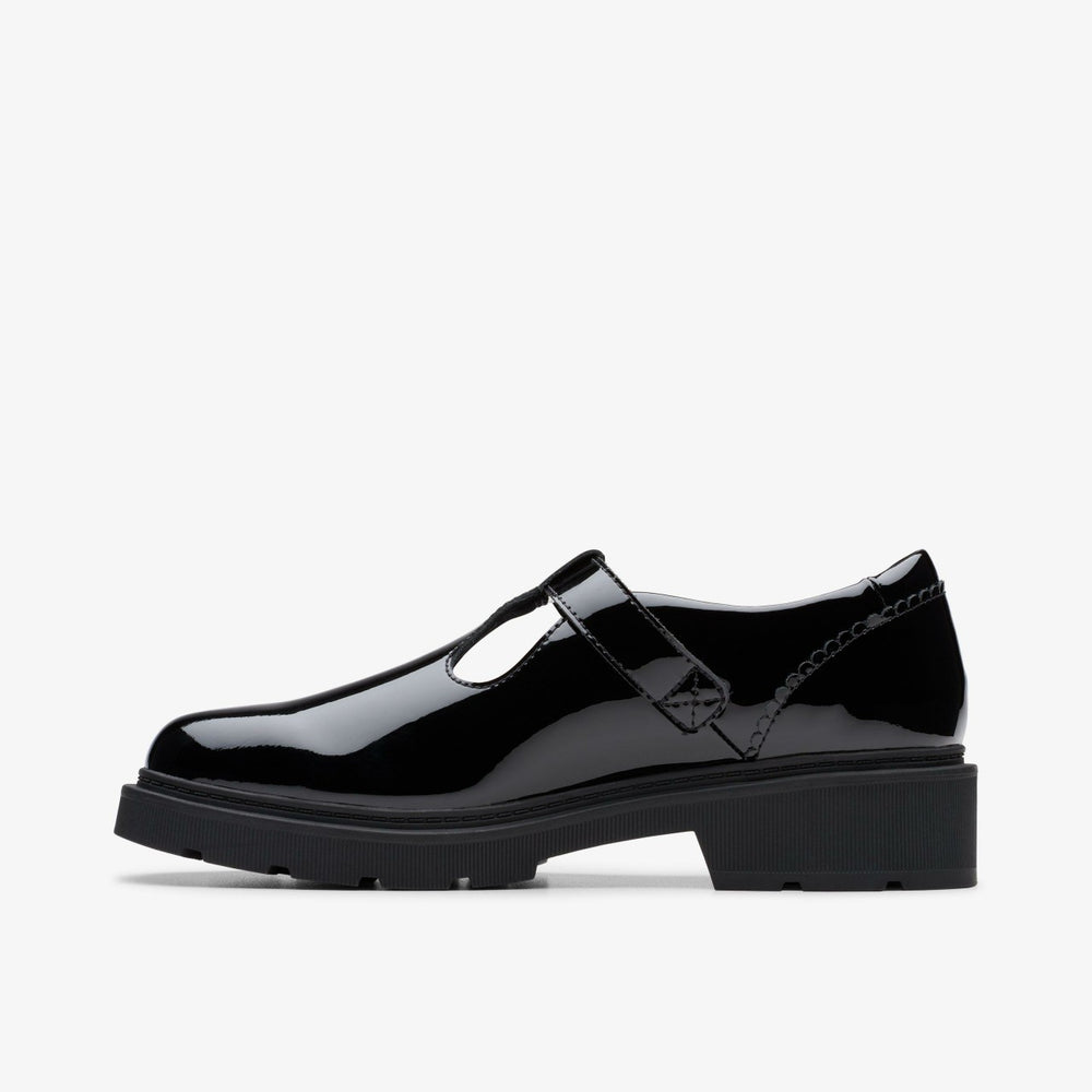 Eris Hope Youth Black Patent | Clarks for sale - Kids