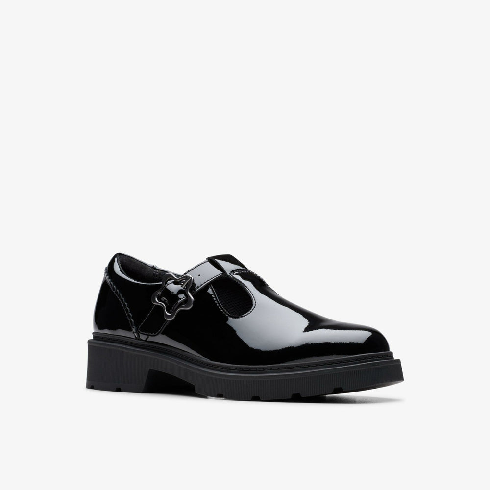 Eris Hope Youth Black Patent | Clarks for sale - Kids
