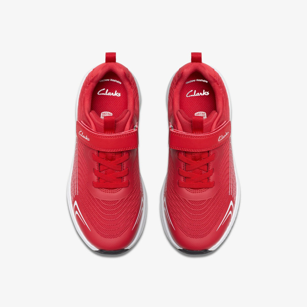 Deyes Dash Kid Red Synthetic | Clarks outlet - Kids