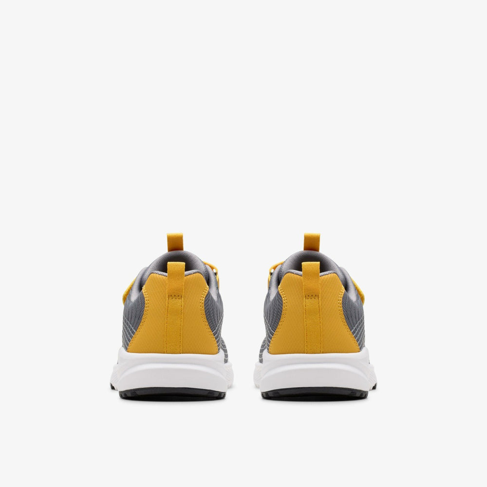 Deyes Dash Kid Grey Synthetic | Clarks Sale - Kids