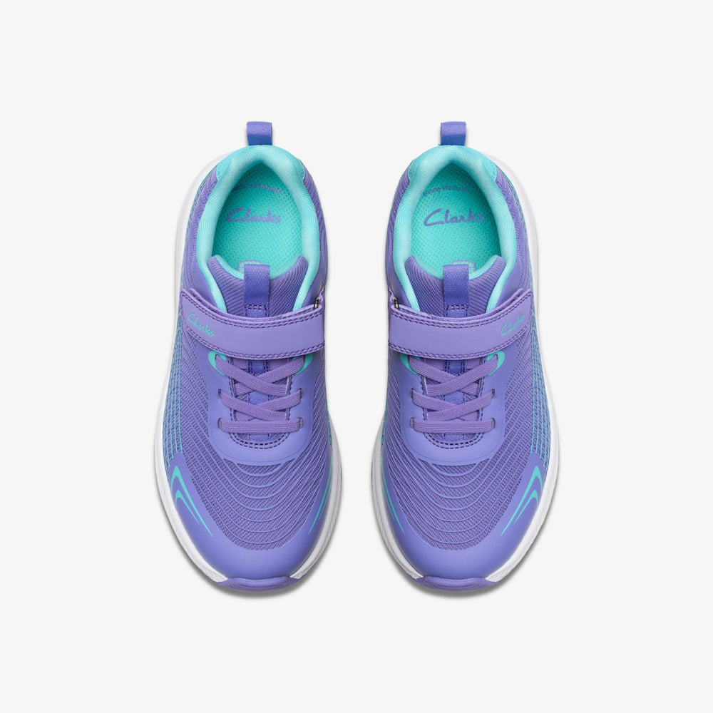 Deyes Dash Kids Purple Synthetic | Clarks online - Kids