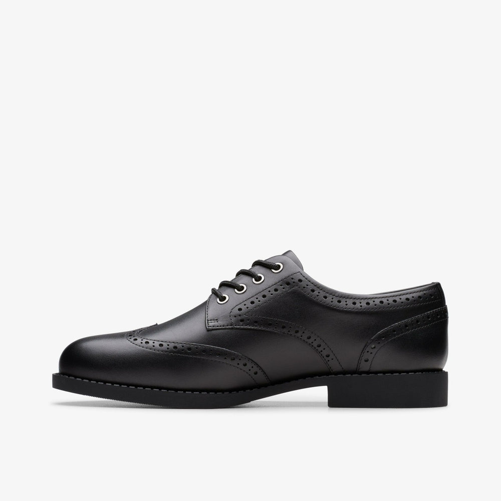 Tapa Pure Youth Black Leather | Clarks outlet - Kids